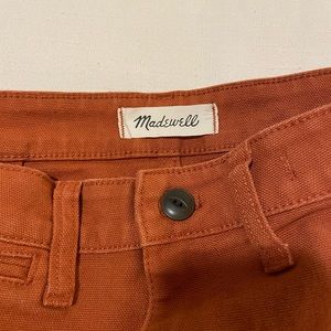 Madewell canvas stretch wide leg pants. Size 27.